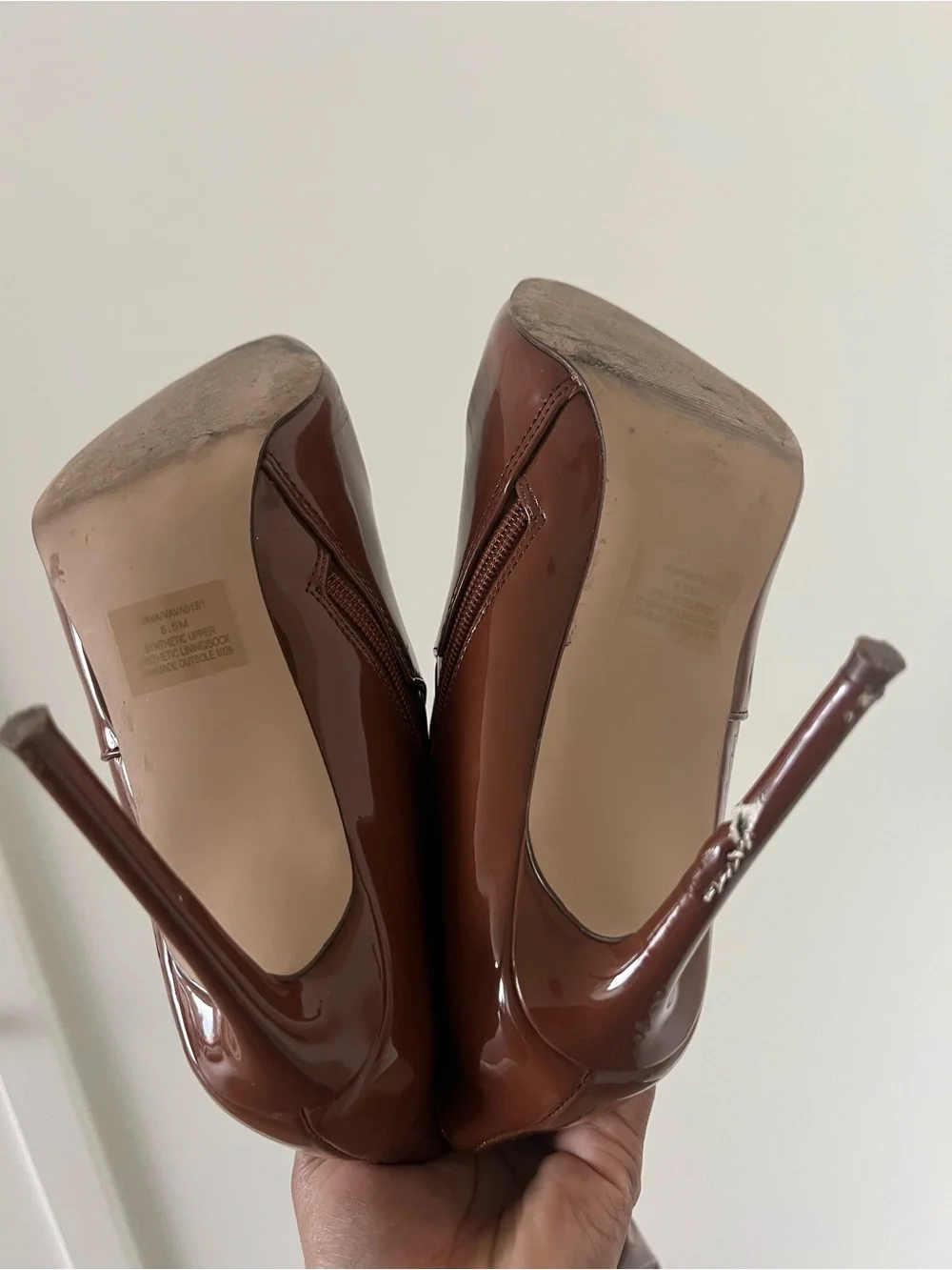 Steve Madden Brown Patent Over-the-Knee Stiletto Boots